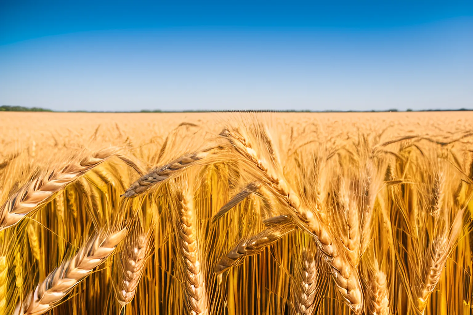 Summer, wheat fields, sunshine